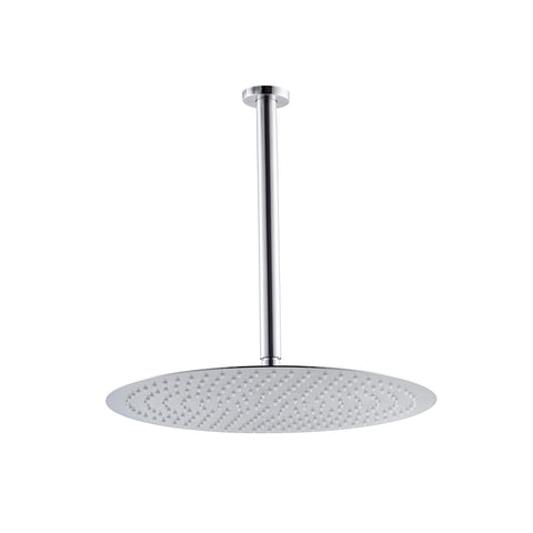 X STEEL SOFFIONE CON BRACCIO A SOFFITTO ACCIAIO INOX