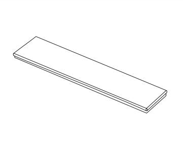 MENSOLA IN SOLID SURFACE BIANCO MATT