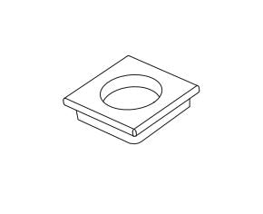 PORTA BICCHIERE O DISPENCER IN SOLID SURFACE BIANCO MATT