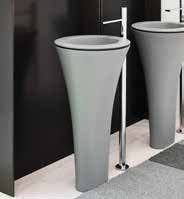 KARIM COLONNA AMEDEO PER LAVABO TONDO  BIANCO