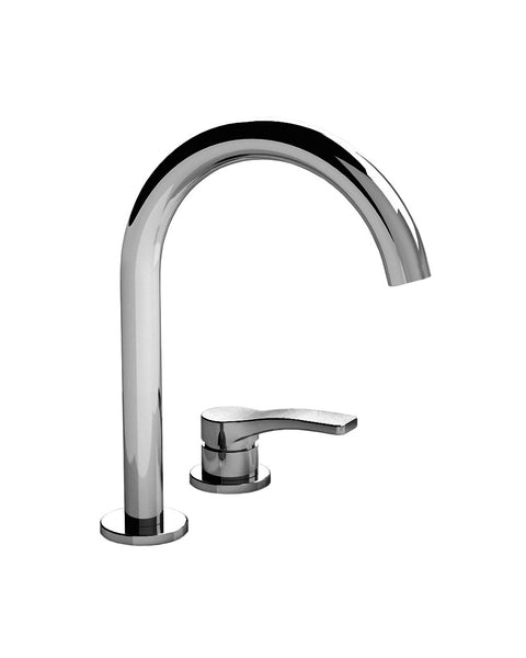 AL/23 LISSONI MISCELATORE LAVABO 2 FORI NERO OPACO