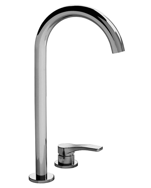 AL/23 LISSONI MISCELATORE LAVABO ALTO 2 FORI NERO OPACO