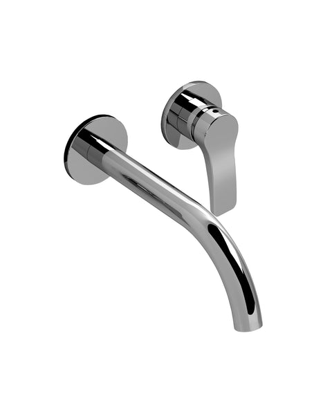 AL/23 LISSONI MISCELATORE LAVABO DA PARETE NERO OPACO