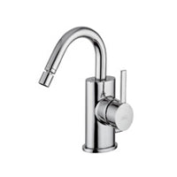 MISCELATORE BIDET GIREVOLE ELLITTICO SCARICO AUTOMATICO 1' 1/4 CON TONDA BERRY CROMO