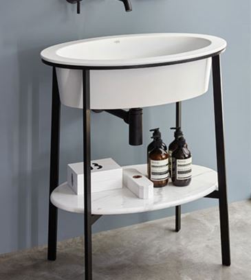 I CATINI LAVABO 70 PER CATINO OVALE LINO