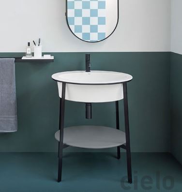 I CATINI LAVABO 50 PER CATINO TONDO CACAO
