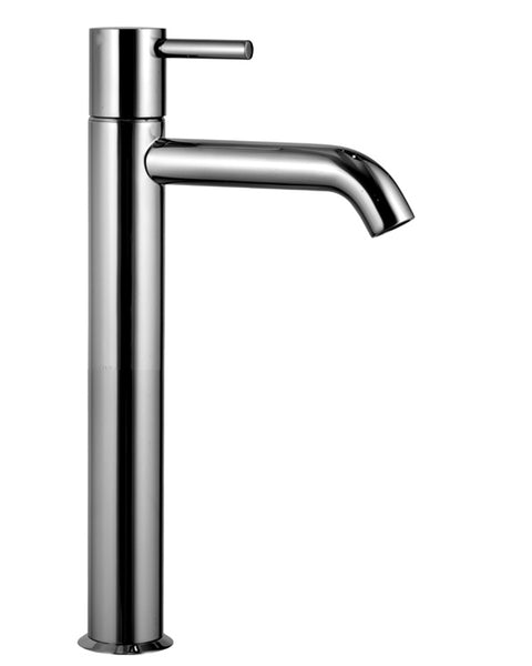 NOSTROMO ACCIAIO MISCELATORE LAVABO ALTO MONOFORO ACCIAIO SPAZZOLATO