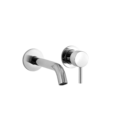 NOSTROMO MISCELATORE LAVABO DA PARETE BIANCO OPACO