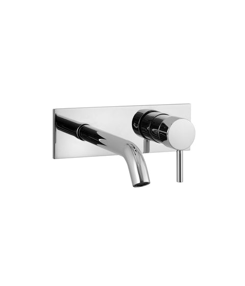 NOSTROMO MISCELATORE LAVABO DA PARETE NERO OPACO