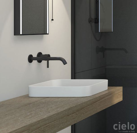 ENJOY LAVABO SEMINCASSO QUADRATO BASALTO