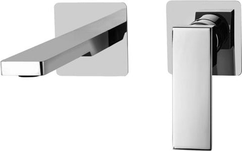 MISCELATORE INCASSO 2 FORI CON 2 PIASTRE 70X70 BOCCA MM.150 EFFE