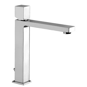 MISCELATORE LAVABO SCARICO AUTOMATICO 1'1/4 PROLUNGATO CON LEVA CUBO SENZA PERNO ELLE CROMO
