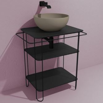 Filo 60 Str acciaio Inox Nero Mat