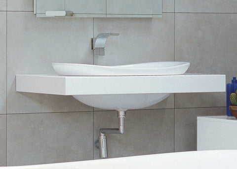 Mensola Lavabo 75 Cm 100 F c Blu Ultramarina