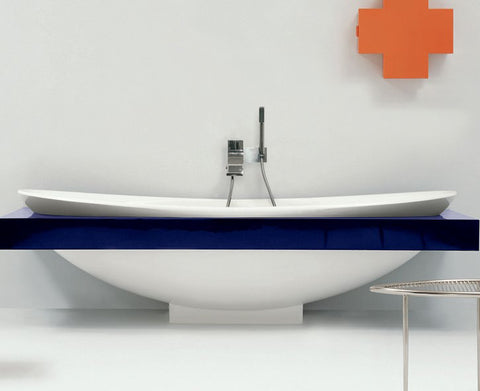 Mensola Vasca Cm 200 Legno Rovere Sbiancato