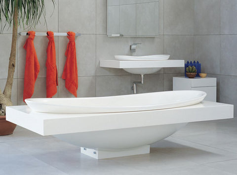 Mensola Vasca Cm 201 250 Rovere Sbiancato