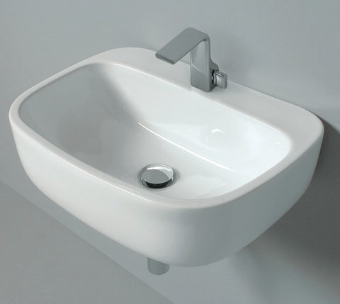 Mono lavabo 54 App sosp latte 1sc