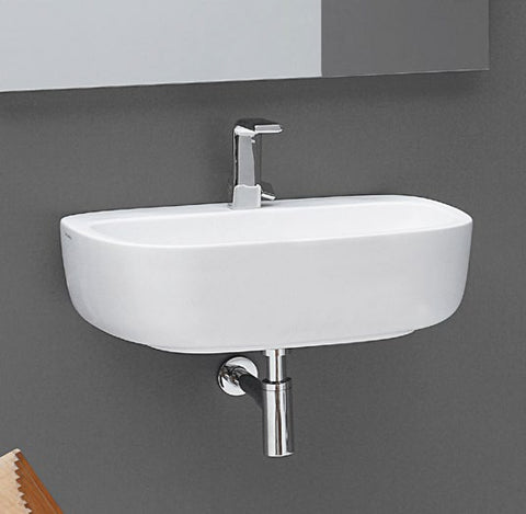 Mono lavabo 64 App sosp bianco 1sc