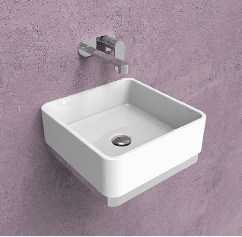 Lavabo Miniwash 40x40 Da Appoggio Sospeso Oro