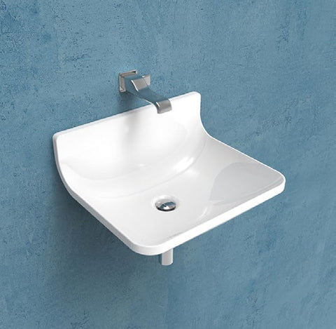 lavabo Plate 54 Sospeso Bianco 1s