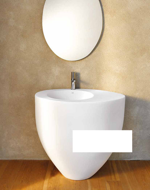 LE GIARE LAVABO FREESTANDING A PARETE MONOFORO FANGO