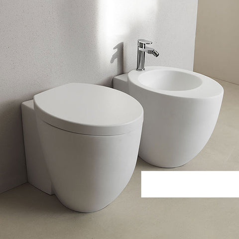 Le Giare Bidet A Terra Con Bacino Reverso Bianco Lucido