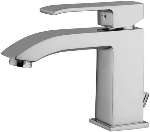 MISCELATORE LAVABO SENZA A 1' 1/4 LEVA STANDARD LEVEL STEEL LOOKING