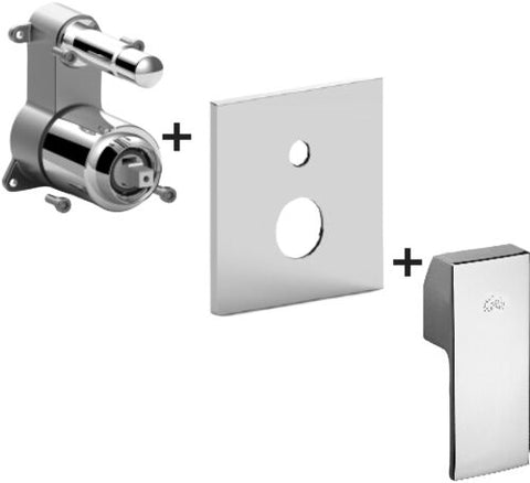 Set Esterno Mix Incasso Doccia 2 Uscite Level