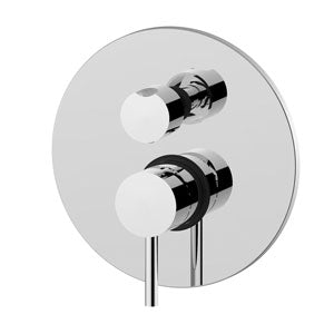 MISCELATORE INCASSO CON DEVIATORE CON 2 USCITE LIGHT CROMO