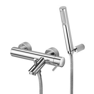 Mix Vasca Con Set Doccia E Supporto Snodato Light