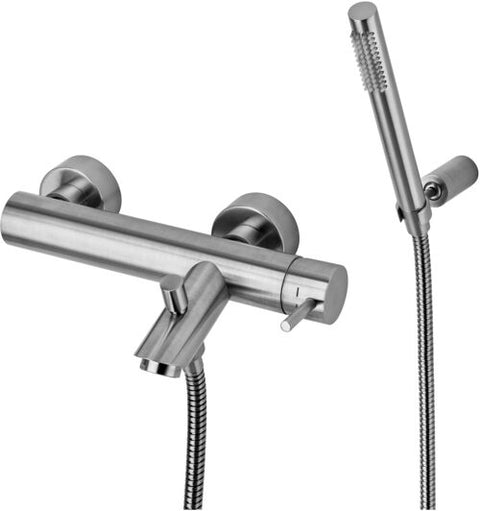 Mix Vasca Con Set Doccia E Supporto Snodato Light