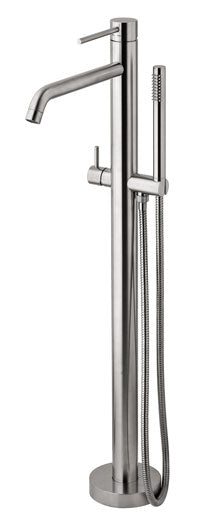 MISCELATORE VASCA A PAVIMENTO CON DEVIATORE E DOCCIA SENZA BASE FREE-STANDING LIGHT CROMO