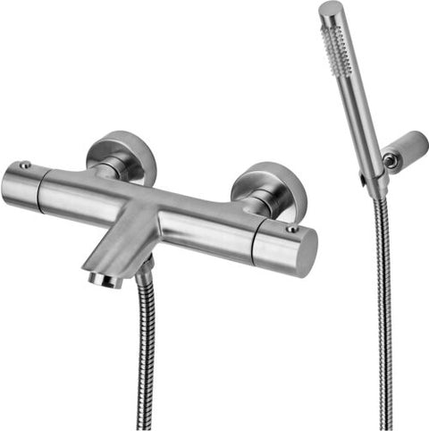 Mix Vasca Termostatico Con Set Doccia E Supporto Snodato Light