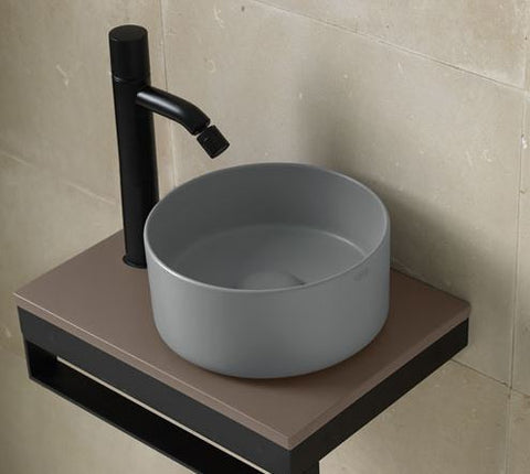 SHUI COMFORT LAVABO MINIMO TONDO CACAO