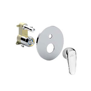 MISCELATORE INCASSO CON DEVIATORE PBOX 015 PIASTRA ABS NETTUNO CROMO