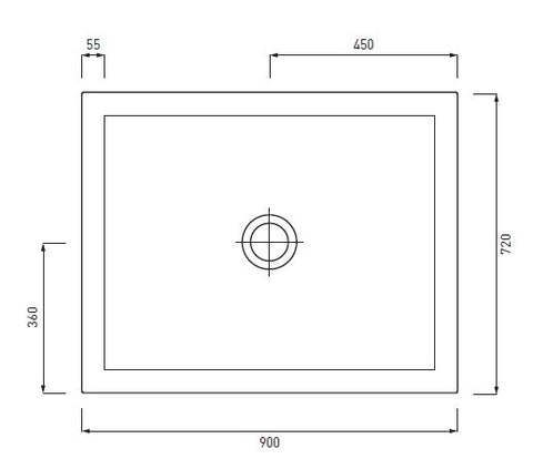 SESSANTA PIATTO DOCCIA 72X90 H6 MUSCHIO
