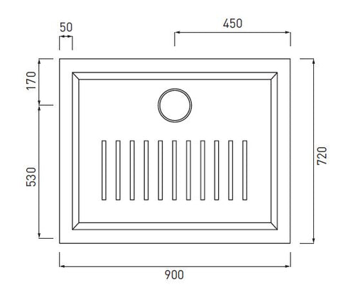 SETTANTA PIATTO DOCCIA 72X90 BIANCO