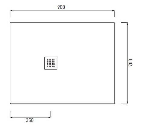 VENTICINQUE PIATTO DOCCIA 70X90 CREMA