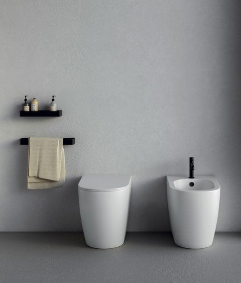 Bidet Pavimento Monoforo Pin Bianco Matt