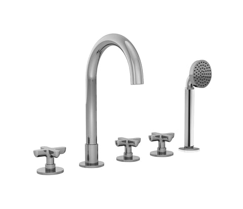 ICONA CLASSIC GRUPPO BORDO VASCA MATT GUN METAL PVD