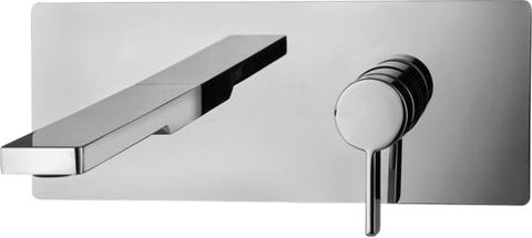 Mix Incasso Lavabo Con Bocca 123 Mm Piastre 70x70 Rock