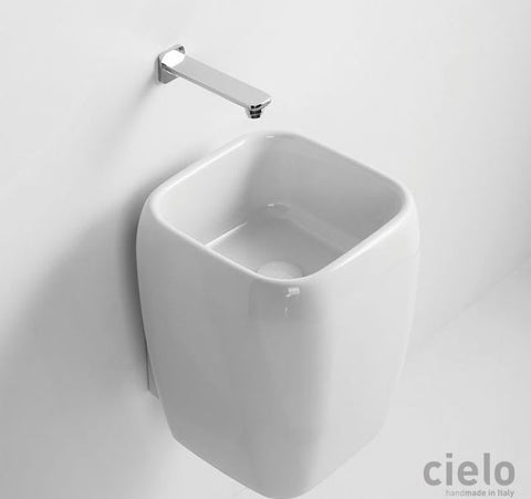 SHUI LAVABO MEZZA COLONNA  DA APPOGGIO BIANCO