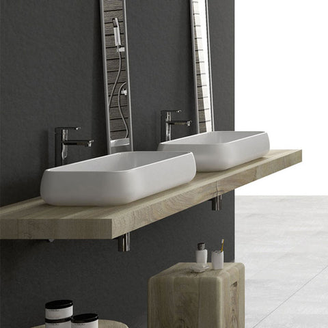 SHUI LAVABO D'APPOGGIO RETTANGOLARE 80 LINO