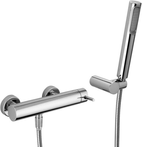 MISCELATORE DOCCIA ESTERNO 1/2' STICK STEEL LOOKING
