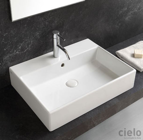 SMILE LAVABO SOSPESO/DA APPOGGIO 50 MONOFORO/3 FORI AGAVE