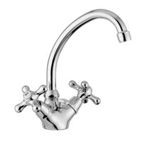 Mix Lavabo Con Scarico Automatico 1 1 4 Canna Orientabile Viola