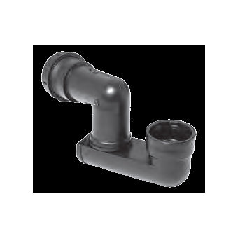 Sifone Orientabile Plastica X Colonna Con Filetto