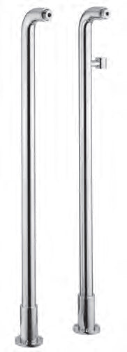 Coppia Colonna A Pavimento H 890 Mm D38 fis Senza Supp doccia