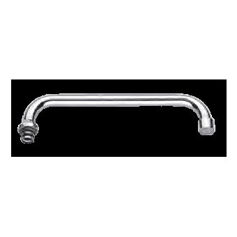 CANNA TUBO U D16 CM. 25 CON ROMP. (ZA8948) CROMO