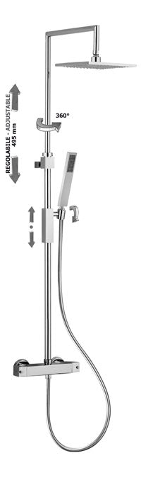 Colonna Doccia Syncro Top Senza Dev flx Silv sof Syncro doccia Premium Leq269cr